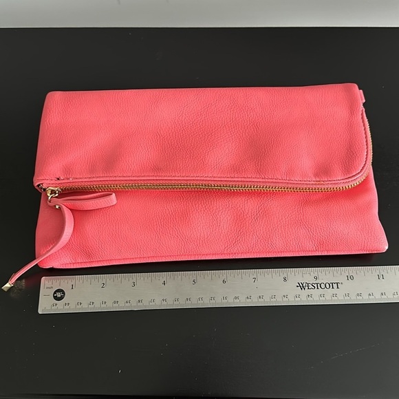 Charming Charlie Coral Folding Clutch - Picture 2 of 6